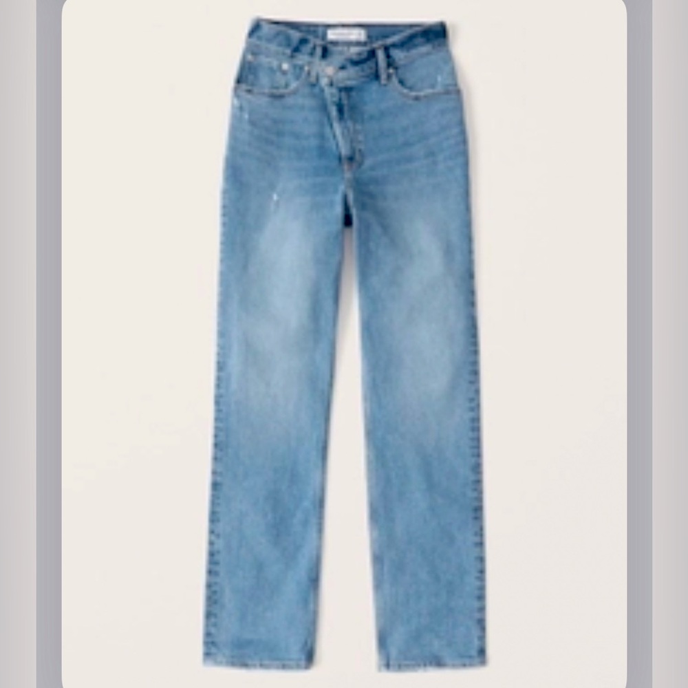 A&F 90s Straight Jeans - Cross Front